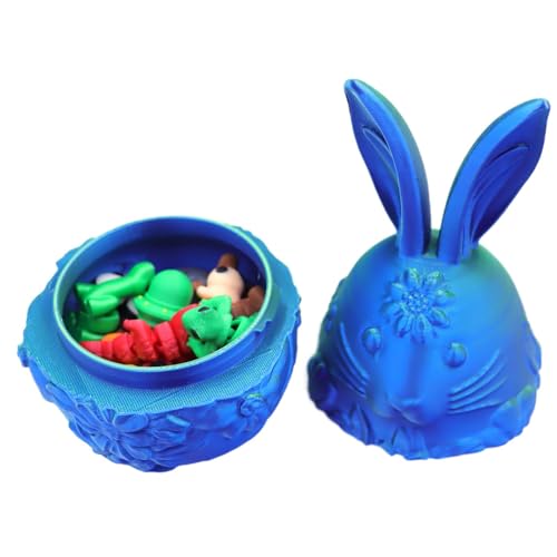 Generisch Dekorative Ostereier, Hasen -Ostereier, Tragbare 3D -gedruckte kleine Haseneier, Leere Osterspielzeug, Tierzappwerksspielzeug, Osterkorb Stuffers, Osterhome Desk Decor für Kinder Generisch Dekorative Ostereier, Hasen -Ostereier, Tragbare 3D -gedruckte kleine Haseneier, Leere Osterspielzeug, Tierzappwerksspielzeug, Osterkorb Stuffers, Osterhome Desk Decor für Kinder von Generisch