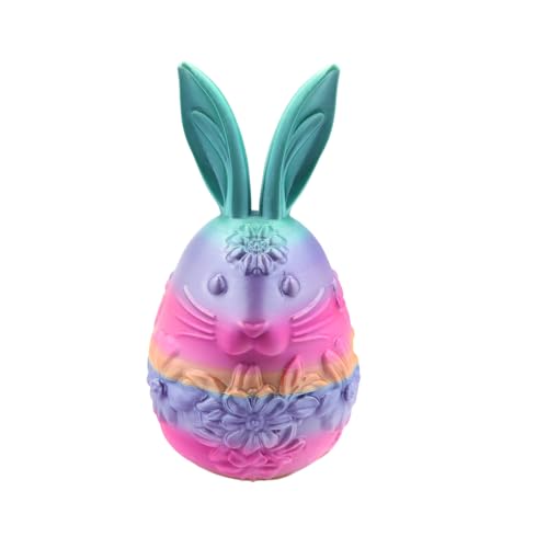 Generisch Dekorative Ostereier, Hasen -Ostereier,Tragbare 3D -gedruckte kleine Haseneier - Animal Fidget Toy, leeres Osterspielzeug, Osterhome Schreibtischdekor für Korbdose Füllstoffe von Generisch