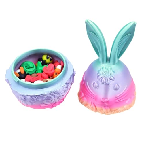 Generisch Dekorative Ostereier, Hasen -Ostereier - Dekorative 3D -gedruckte Eiersuche,Animal Fidget Toy, leeres Osterspielzeug, Osterhome Schreibtischdekor für Korbdose Füllstoffe Generisch Dekorative Ostereier, Hasen -Ostereier - Dekorative 3D -gedruckte Eiersuche,Animal Fidget Toy, leeres Osterspielzeug, Osterhome Schreibtischdekor für Korbdose Füllstoffe von Generisch