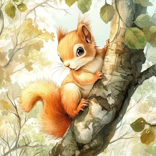 Generisch Diamond Painting Erwachsene Eckige Steine Set, Diamant Painting Bilder Squirrel, 5d Diamond-Painting, DIY Vollbohrer Diamanten Malerei Mosaik Bastelset für Wanddekorationen 40x40cm 899 Generisch Diamond Painting Erwachsene Eckige Steine Set, Diamant Painting Bilder Squirrel, 5d Diamond-Painting, DIY Vollbohrer Diamanten Malerei Mosaik Bastelset für Wanddekorationen 40x40cm 899 von Generisch