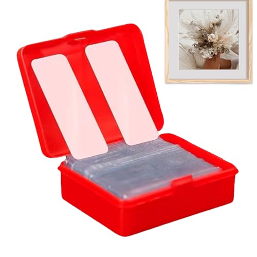 Generisch Doppelklebeband - doppelseitiges Klebebandkleberstreifen, transparentes abnehmbares zweiseitiges Klebeband, extra starke Streifen 60 Stcs für Wände, Fliesen, Teppiche, Poster von Generisch