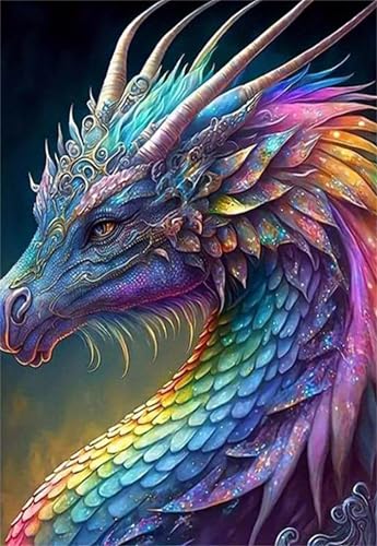 Generisch Drache Malen Nach Zahlen Erwachsene,Paint by Numbers for Adult Diy Cheerful Painting Handgemalt Kreativ Bastelset für Geschenk Heimdekoration. (Drache) von Generisch