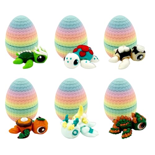 Generisch Drachenei | Drachenoster Eier 6 Stück,Mini Figuren Set Sichere Sammelobjekte Fidgetspielzeug Lernspielzeug Deko für Kinder Ostern Mädchen Generisch Drachenei | Drachenoster Eier 6 Stück,Mini Figuren Set Sichere Sammelobjekte Fidgetspielzeug Lernspielzeug Deko für Kinder Ostern Mädchen von Generisch