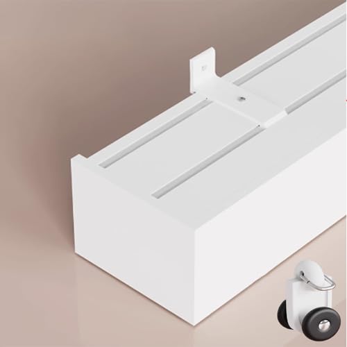 Generisch Duschvorhangschiene aus Aluminiumlegierung, Raumteiler mit Doppelschienen, leichtgängige Gleitschienenblende, 3-in-1-Design, 118,1 Zoll weißes Flaschenzugsystem für Badezimmer und Wohnraum Generisch Duschvorhangschiene aus Aluminiumlegierung, Raumteiler mit Doppelschienen, leichtgängige Gleitschienenblende, 3-in-1-Design, 118,1 Zoll weißes Flaschenzugsystem für Badezimmer und Wohnraum von Generisch