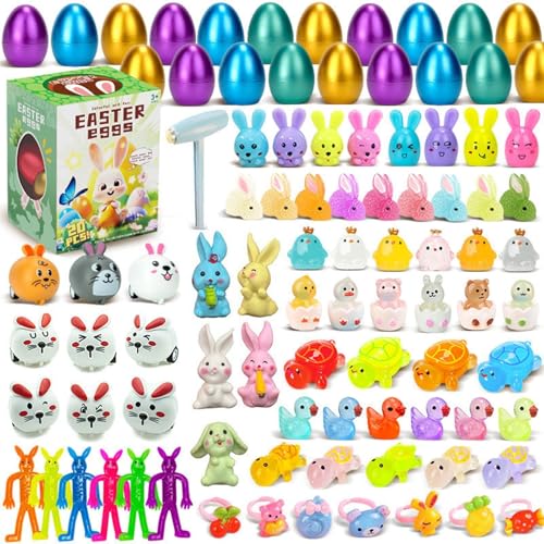 Generisch Easter Egg Hunt, Spring Basket Stuffers, Kids Party Favors, Variety of Toys Inside Sturdy Reusable Lightweight Portable for Classroom, 20 Pieces, 1 Hammer Generisch Easter Egg Hunt, Spring Basket Stuffers, Kids Party Favors, Variety of Toys Inside Sturdy Reusable Lightweight Portable for Classroom, 20 Pieces, 1 Hammer von Generisch