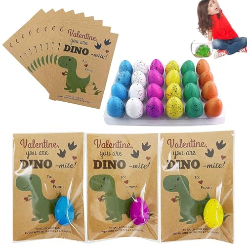 Generisch Eggrocking Card - 24 Prozent Wachsen In Wasser Dinosaurier Eier, Schlüpftes -Ei Wachsen Im Wasserriss, Valentinstag Spielzeuggeschenken Party -Gefälligkeiten Für Übe von Generisch