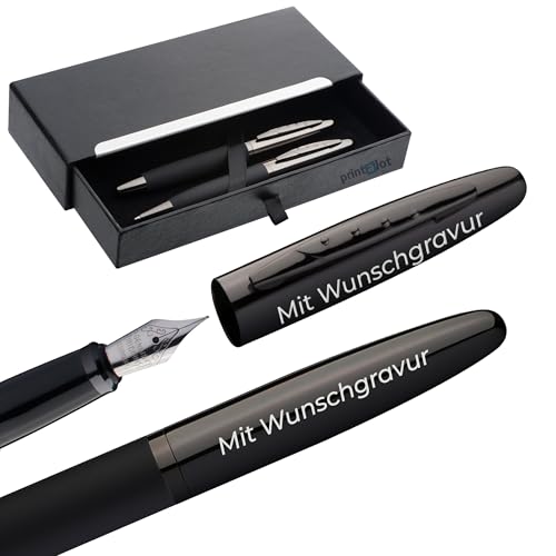 Generisch Exklusives MARK®TWAIN Set mit Kugelschreiber und Füller, personalisiert mit eigener, hochwertiger Wunschgravur von Generisch