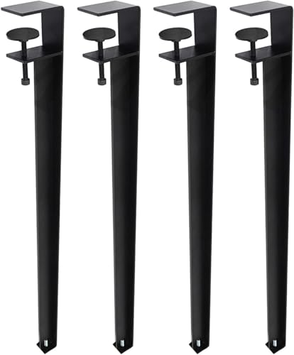 Generisch F-förmige Möbelbeine aus Metall, 28-Zoll-Tischbeine aus Metall, 16-Zoll-DIY-Bankbeine aus Eisen, verstellbare Haarnadel-Tischbeine, schwarz(28in/71cm) von Generisch