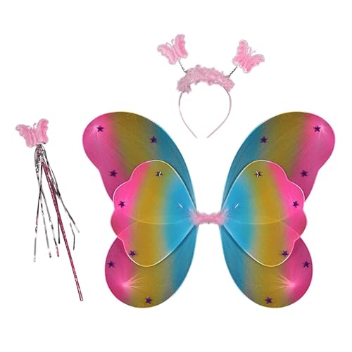 Generisch Feenflügel Und, Butterfly Clip Haarreif Set, Bunte Engelsflügel Für Kinder, Tiara Und Wand, Prinzessinnen Diadem, Mädchenkostüm, Bezaubernde Farbpalette, 49x37cm, Rosa Generisch Feenflügel Und, Butterfly Clip Haarreif Set, Bunte Engelsflügel Für Kinder, Tiara Und Wand, Prinzessinnen Diadem, Mädchenkostüm, Bezaubernde Farbpalette, 49x37cm, Rosa von Generisch