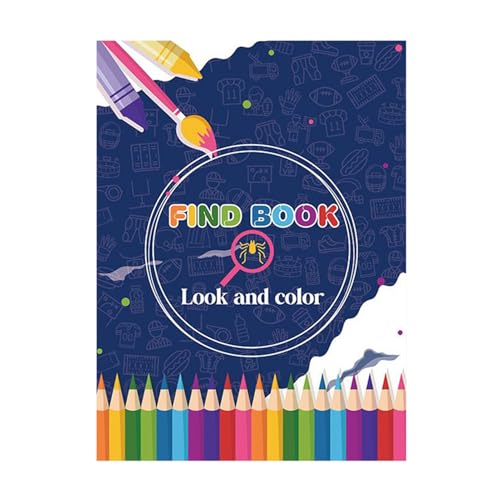 Generisch Finden Sie Buch -Look und Farbe - Entspannung Malvorlagen Teenager Aktivität, Buch Look und Farbe Finden Sie Malbuch suchen | 48 Seiten des Zeichnens Bilder von Generisch
