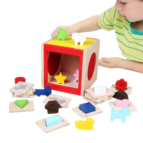 Formen Sortierspielzeug | Sinnliches Holz Sortierbox Für Formen | Interaktives Vorschule Lernspielzeug Für Kleinkinder Und Mädchen Formen Sortierspielzeug | Sinnliches Holz Sortierbox Für Formen | Interaktives Vorschule Lernspielzeug Für Kleinkinder Und Mädchen von Generisch