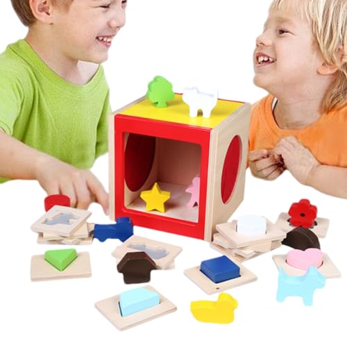 Generisch Formensortierer Für Kleinkinder | Sinnliches Holz Sortierbox Für Formen | Interaktives Vorschule Lernspielzeug Für Kleinkinder Und Mädchen Generisch Formensortierer Für Kleinkinder | Sinnliches Holz Sortierbox Für Formen | Interaktives Vorschule Lernspielzeug Für Kleinkinder Und Mädchen von Generisch