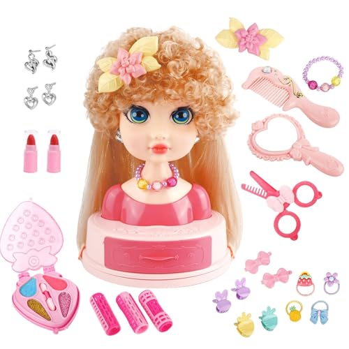 Generisch Frisierkopf Puppenkopf Spielzeug | Frisiersalon Spielzeug,Flecht-Zange Lockenstab Haarklammern Beauty Salon Für Mädchen Ab 3 Jahren Generisch Frisierkopf Puppenkopf Spielzeug | Frisiersalon Spielzeug,Flecht-Zange Lockenstab Haarklammern Beauty Salon Für Mädchen Ab 3 Jahren von Generisch