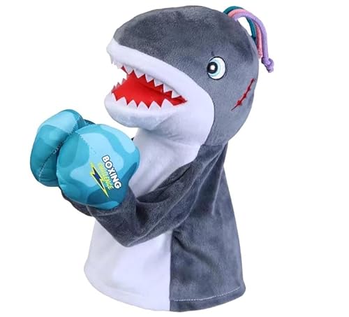 Generisch FrüHchen Kleidung 42 Kleintierspielzeug Tierspielzeug Handschuhe Puppe Kinderspiel Plüschtiere Gefüllte Handpuppe (Haie) FrüHchen Kleidung 42 (Blue, 21x13x28) von Generisch