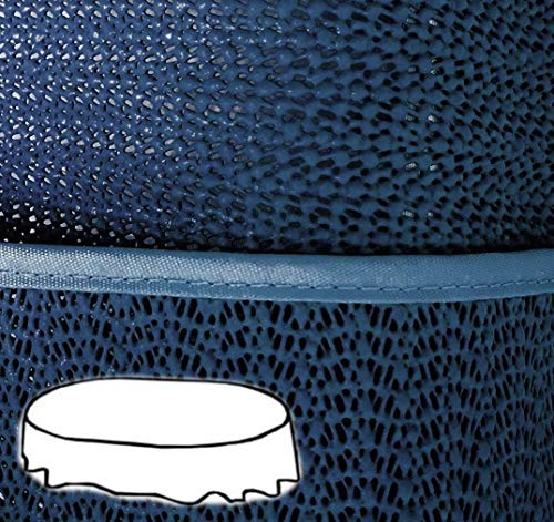 Generisch Gartendecke oval 160x220 cm Tischdecke mit Saum abwaschbar Gartentischdecke Balkon Terrasse wetterfest (Blau) von Generisch