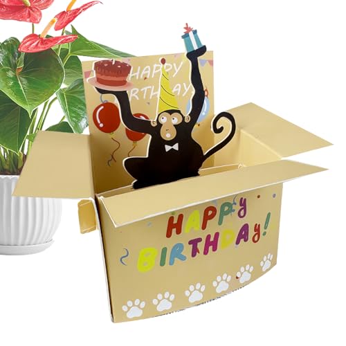 Generisch Geburtstagskarten - 3D, kreatives Design, lustige Grußkarte, Geburtstagskarten, humorvolle Happy ьirthday Pop Card | Geburtstagsgeschenkschachtel für Partyfeier, Männer Frauen Kinder Generisch Geburtstagskarten - 3D, kreatives Design, lustige Grußkarte, Geburtstagskarten, humorvolle Happy ьirthday Pop Card | Geburtstagsgeschenkschachtel für Partyfeier, Männer Frauen Kinder von Generisch
