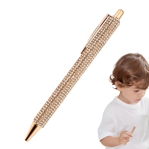 Generisch Glitzernde Stifte, Kugelschreiber Mit Strasssteinen, Einziehbare Glitzertinten-Schreibstifte, Ausgefallener Stift, Für Hochzeiten, Meetings, Studenten, Erwachsene, Kinder von Generisch