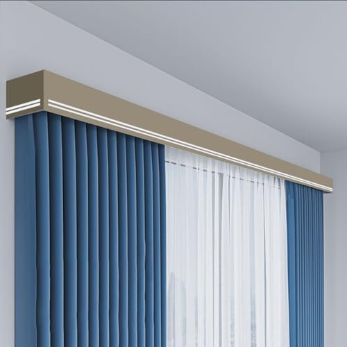 Generisch Goldene Vorhangvolant-Box mit Doppelschiene – 4,2 m Wandmontage, Vorhangschiene und Querbehang aus Aluminiumlegierung, komplett mit Schrauben für eine stilvolle Raumdekoration Generisch Goldene Vorhangvolant-Box mit Doppelschiene – 4,2 m Wandmontage, Vorhangschiene und Querbehang aus Aluminiumlegierung, komplett mit Schrauben für eine stilvolle Raumdekoration von Generisch