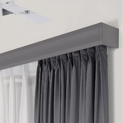 Generisch Graue Vorhangschiene aus Aluminiumlegierung, 3-in-1-Raumteiler- und Duschvorhangsystem, minimalistischer, staubdichter Querbehang, Wandmontage, 290 cm langes Dekorpaneel Generisch Graue Vorhangschiene aus Aluminiumlegierung, 3-in-1-Raumteiler- und Duschvorhangsystem, minimalistischer, staubdichter Querbehang, Wandmontage, 290 cm langes Dekorpaneel von Generisch