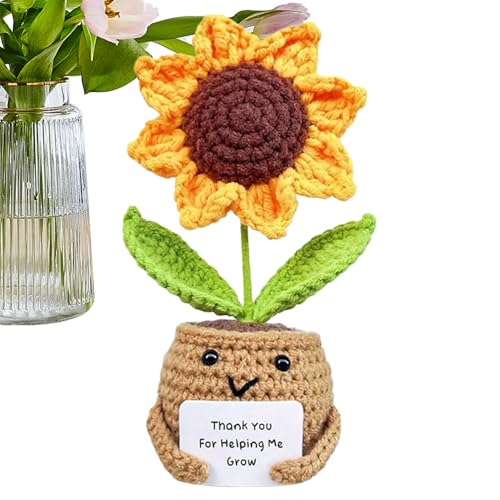 Generisch Häkelblumen - Sonnenblumenhäutierblumen - süße Häkelmotivation kleine künstliche Sonnenblumendekorationen Accessoires für Geburtstagslehrer Freund Abschlussanerkennung Wertschätzung Generisch Häkelblumen - Sonnenblumenhäutierblumen - süße Häkelmotivation kleine künstliche Sonnenblumendekorationen Accessoires für Geburtstagslehrer Freund Abschlussanerkennung Wertschätzung von Generisch