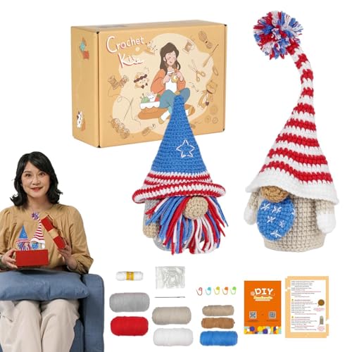 Generisch Häkelzubehör für Anfänger, Häkel-Starter-Set,Schritt-für-Schritt-Starter-Set, Strick- und Häkelset - Tragbares Häkelzubehör für Anfänger mit Garn-Häkelset für Schlüsselanhänger Generisch Häkelzubehör für Anfänger, Häkel-Starter-Set,Schritt-für-Schritt-Starter-Set, Strick- und Häkelset - Tragbares Häkelzubehör für Anfänger mit Garn-Häkelset für Schlüsselanhänger von Generisch