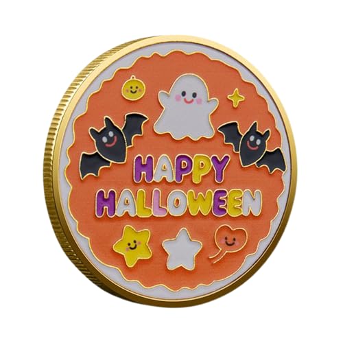 Generisch Halloween Münze, Halloween Erinnerung Challenge Coin, Festives Dekorationsgeschenk Erinnerungsstück Für Erwachsene Männer Frauen -Familie Freunde Generisch Halloween Münze, Halloween Erinnerung Challenge Coin, Festives Dekorationsgeschenk Erinnerungsstück Für Erwachsene Männer Frauen -Familie Freunde von Generisch