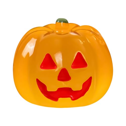 Generisch Halloween Pumpkins, Luminous Pumpkin Figurine, Resin Miniature Decor, for Indoor Desk Ornament Garden Party Prop Seasonal Accent Holiday Home Vibe Booster 79x0.79x0.63 Inches von Generisch