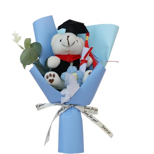 Generisch Handgemachter Gehäkelter Blumenstrauß, Bärenstrauß Plüschstrauß | Handgefertigte Häkelblumen | Einzigartiger, langlebiger Plüsch-Blumenstrauß für Kinder und Generisch Handgemachter Gehäkelter Blumenstrauß, Bärenstrauß Plüschstrauß | Handgefertigte Häkelblumen | Einzigartiger, langlebiger Plüsch-Blumenstrauß für Kinder und von Generisch
