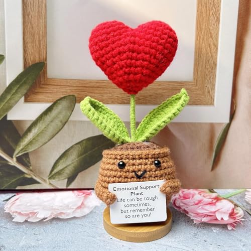 Generisch Handmade Emotional Support Plant, Handgemachte Emotional Support Plant, Positive Kartoffel Pocket Hug Herz Positive Kartoffel, Emotionale Unterstützung Lustige Häkelblume Emotional Support Generisch Handmade Emotional Support Plant, Handgemachte Emotional Support Plant, Positive Kartoffel Pocket Hug Herz Positive Kartoffel, Emotionale Unterstützung Lustige Häkelblume Emotional Support von Generisch
