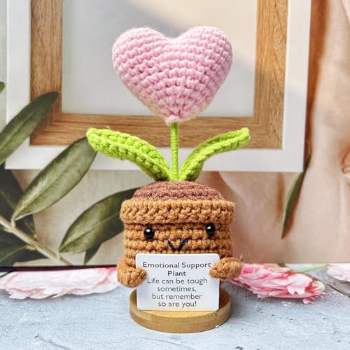 Generisch Handmade Emotional Support Plant, Handgemachte Emotional Support Plant, Positive Kartoffel Pocket Hug Herz Positive Kartoffel, Emotionale Unterstützung Lustige Häkelblume Emotional Support Generisch Handmade Emotional Support Plant, Handgemachte Emotional Support Plant, Positive Kartoffel Pocket Hug Herz Positive Kartoffel, Emotionale Unterstützung Lustige Häkelblume Emotional Support von Generisch