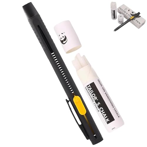 Generisch Heat Erasable Fabric Marker for Sewing, Embroidery, Quilting, Washable Erasable Replaceable Refill Marker Pen for DIY Projects on Cotton and Knitted Fabrics (1Set) von Generisch