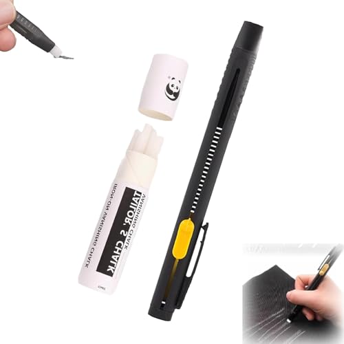 Generisch Heat Erasable Fabric Marker for Sewing, Washable Erasable Replaceable Refill Marker Pen, Embroidery, Quilting, for Knitted Fabrics, Cotton, DIY Sewing Tools (1 Pen + 20 Premium Refills) von Generisch