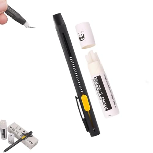 Generisch Heat Erasable Fabric Marker for Sewing Embroidery Quilting, Washable Erasable Replaceable Refill Marker Pen for Cotton, Knitted Fabrics, DIY Sewing Tools (1 Pen + 20 Premium Refills) von Generisch