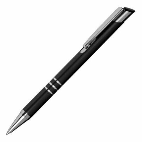 Generisch Hochwertiger Aluminium- Kugelschreiber LINDO, Kugelschreiber,Stift (Schwarz) von Generisch
