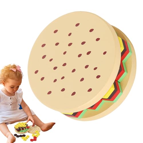 Generisch Holzblöcke für Kinder, Holzstapelblöcke,Hamburger Building Toy Hexagonal Stapelblöcke - Pädagogik -Puzzle -Brettspiel für und Mädchen Generisch Holzblöcke für Kinder, Holzstapelblöcke,Hamburger Building Toy Hexagonal Stapelblöcke - Pädagogik -Puzzle -Brettspiel für und Mädchen von Generisch