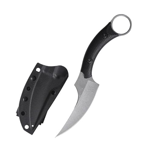 Generisch Jagdmesser Outdoor Messer mit Feststehender Klinge und Messerscheide, D2 Stahl, ABS-Griff, 9,8 cm Klinge Generisch Jagdmesser Outdoor Messer mit Feststehender Klinge und Messerscheide, D2 Stahl, ABS-Griff, 9,8 cm Klinge von Generisch