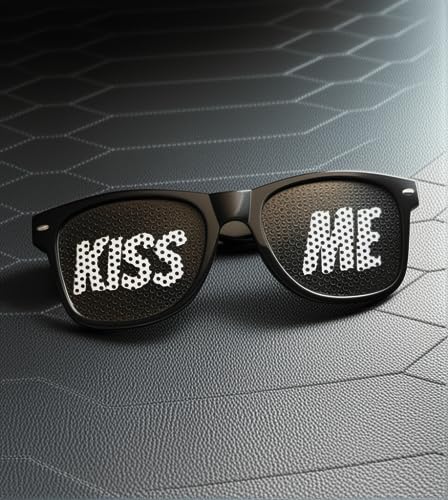 Generisch KISS ME | Partybrille für Partys, Clubs, Malle und Karneval von Generisch