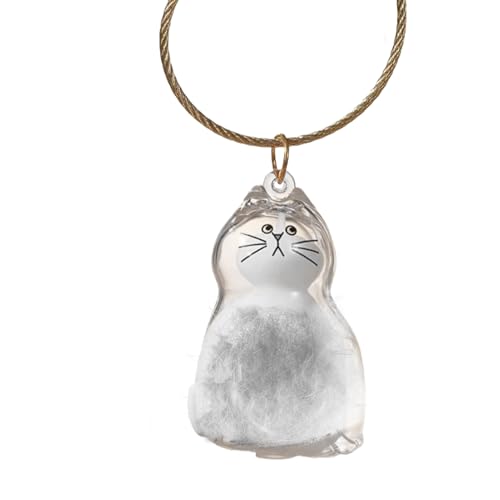 3 Stück Katzenhaarspeicher Flasche Transparente, 4.5cm Cat Hair Schlüsselbund, Katzenhaar Behälte, Katzenhaarspeicherfläschchen Zum Sammeln Von Katzen- Und Hundehaaren, Transparente Katzenhaarspei von Generisch