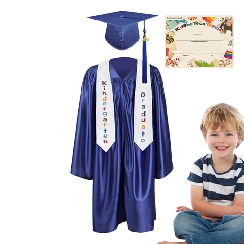 Generisch Kindergarten Abschlussmütze Und Talar | Kleinkind Abschluss-Set | 2025 Edition Foto-Outfit Für Kinder Von 5-13 Jahren von Generisch