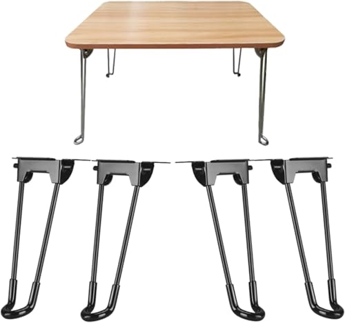 Generisch Klappbare Möbelbeine, Ersatzteile Für Klappbare Tischbeine Aus Metall, Kaltgewalzter Stahl Mit Hoher Härte Und Starker Tragfähigkeit (High: 50cm) von Generisch
