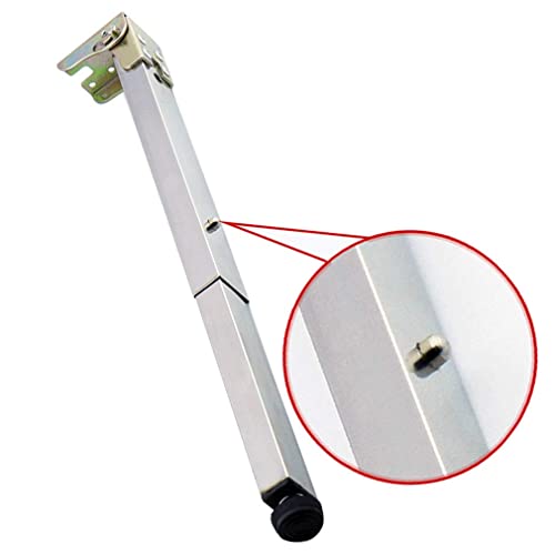 Generisch Klappbare Teleskop-Tischbeine für Bars, DIY-Tischbeine aus Edelstahl, Möbelbeine aus Metall, Push-Pull-Lift-Esstisch-Schrankbeine, verstellbare Schutzbasis, mit Schrauben (40 cm) von Generisch