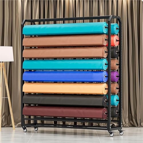 Generisch Kommerzieller Textilstoff-Präsentationsständer mit Verstellbarer Aufhängestange, Eisen, robuster mobiler Organizer-Halter mit Rädern, für Vinylrollen/Lederrollen/Tapeten, 130 cm (145 cm, 14 Generisch Kommerzieller Textilstoff-Präsentationsständer mit Verstellbarer Aufhängestange, Eisen, robuster mobiler Organizer-Halter mit Rädern, für Vinylrollen/Lederrollen/Tapeten, 130 cm (145 cm, 14 von Generisch