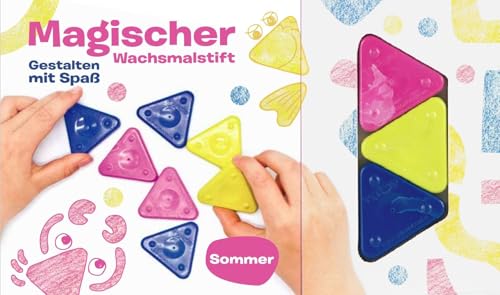 Generisch Kreatives Wachsmalstift Set für Kinder ab 2 Jahren – 3 Dreiecke Wachsmalstifte, 10 Bastelvorlagen, 15 kreative Ideen – Sommermotive Generisch Kreatives Wachsmalstift Set für Kinder ab 2 Jahren – 3 Dreiecke Wachsmalstifte, 10 Bastelvorlagen, 15 kreative Ideen – Sommermotive von Generisch