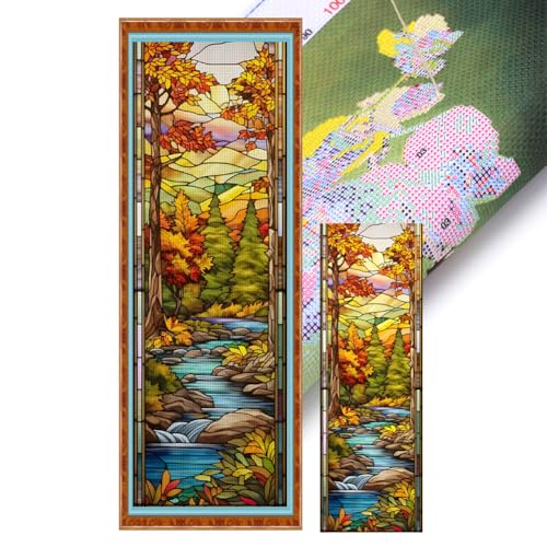Generisch Kreuzstich Set, groß Landschaft Stickvorlagen Stickbilder Vorgedruckt Kreuzstich Stickpackungen Stickpackung Cross Stitch Embroidery Kit Stickset Sticken Set für Erwachsene 30x90cm-Wald Generisch Kreuzstich Set, groß Landschaft Stickvorlagen Stickbilder Vorgedruckt Kreuzstich Stickpackungen Stickpackung Cross Stitch Embroidery Kit Stickset Sticken Set für Erwachsene 30x90cm-Wald von Generisch
