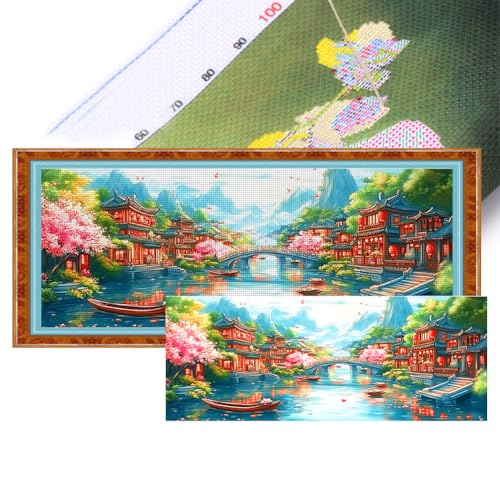 Generisch Kreuzstich Stickpackung Landschafts 11CT Vorgedruckt Kreuzstich Set DIY Starter Stickbild Handwer Geschenk Heimdekoration -Landschaft 148x60cm Generisch Kreuzstich Stickpackung Landschafts 11CT Vorgedruckt Kreuzstich Set DIY Starter Stickbild Handwer Geschenk Heimdekoration -Landschaft 148x60cm von Generisch