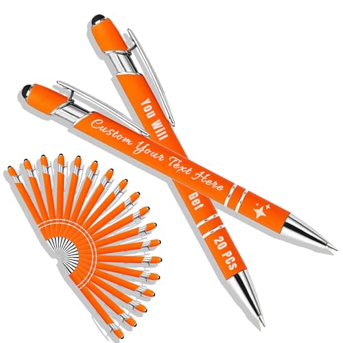 Generisch Kugelschreiber Personalisiert mit Gravur 2 in 1 Kugelschreiber mit Touchpen Kuli Personalisiert Stifte Set 10/20/50/100 Stück, Mehrfarbiger Kugelschreiber #20 Generisch Kugelschreiber Personalisiert mit Gravur 2 in 1 Kugelschreiber mit Touchpen Kuli Personalisiert Stifte Set 10/20/50/100 Stück, Mehrfarbiger Kugelschreiber #20 von Generisch