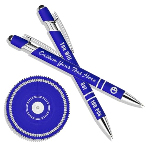Generisch Kugelschreiber Personalisiert mit Gravur 2 in 1 Kugelschreiber mit Touchpen Kuli Personalisiert Stifte Set 10/20/50/100 Stück, Mehrfarbiger Kugelschreiber #34 Generisch Kugelschreiber Personalisiert mit Gravur 2 in 1 Kugelschreiber mit Touchpen Kuli Personalisiert Stifte Set 10/20/50/100 Stück, Mehrfarbiger Kugelschreiber #34 von Generisch