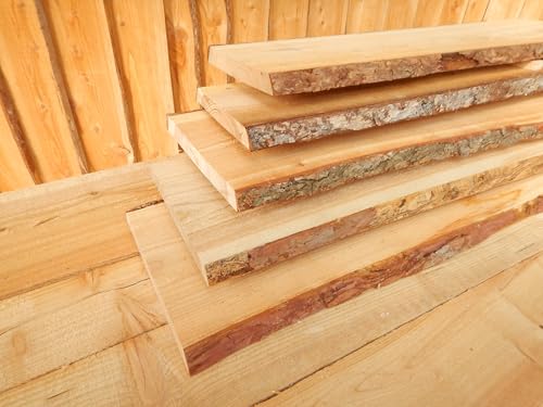 Generisch Lärchenholz Brett 60 cm x 140-320 mm x 25 mm, 4 Stück, Rustikal, Deko Zaun, Bohle, Unbesäumt, Sägerau Generisch Lärchenholz Brett 60 cm x 140-320 mm x 25 mm, 4 Stück, Rustikal, Deko Zaun, Bohle, Unbesäumt, Sägerau von Generisch