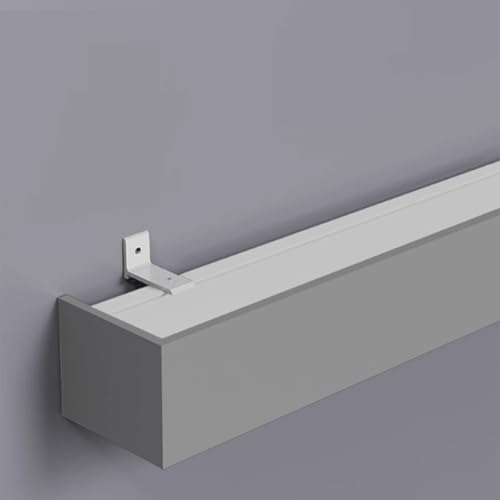 Generisch Leise Vorhangschienen zur Wandmontage, 3-in-1-Raumteiler-Einschienenschienen, Schiene aus Aluminiumlegierung mit Dekorplatte für Fenster zu Hause, Grau, 120 cm, Einfache Installation Generisch Leise Vorhangschienen zur Wandmontage, 3-in-1-Raumteiler-Einschienenschienen, Schiene aus Aluminiumlegierung mit Dekorplatte für Fenster zu Hause, Grau, 120 cm, Einfache Installation von Generisch