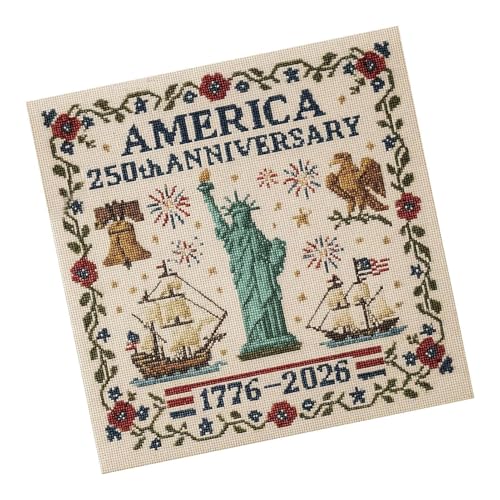 Generisch Lernen Sie Stickkits, Unverwechselbares Design, 25x25x0.1cm/9.84x9.84x0.04 Zoll, Cross - -Kit In Den USA 250. Jubiläum, Personalisierte Patriotische Kreuzstich -Kits, Beeindruckend Generisch Lernen Sie Stickkits, Unverwechselbares Design, 25x25x0.1cm/9.84x9.84x0.04 Zoll, Cross - -Kit In Den USA 250. Jubiläum, Personalisierte Patriotische Kreuzstich -Kits, Beeindruckend von Generisch